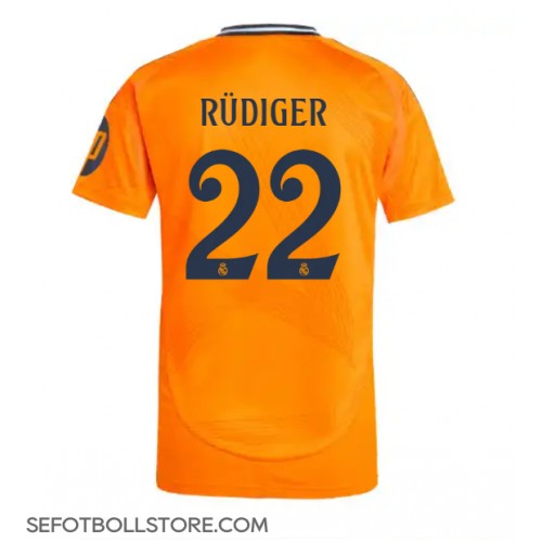 Real Madrid Antonio Rudiger #22 Replika Bortatröja 2024-25 Kortärmad